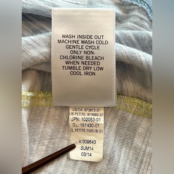 Banana Republic Sleeveless Tank Top, Green/White/Blue Ombré, Small - Picture 8 of 8